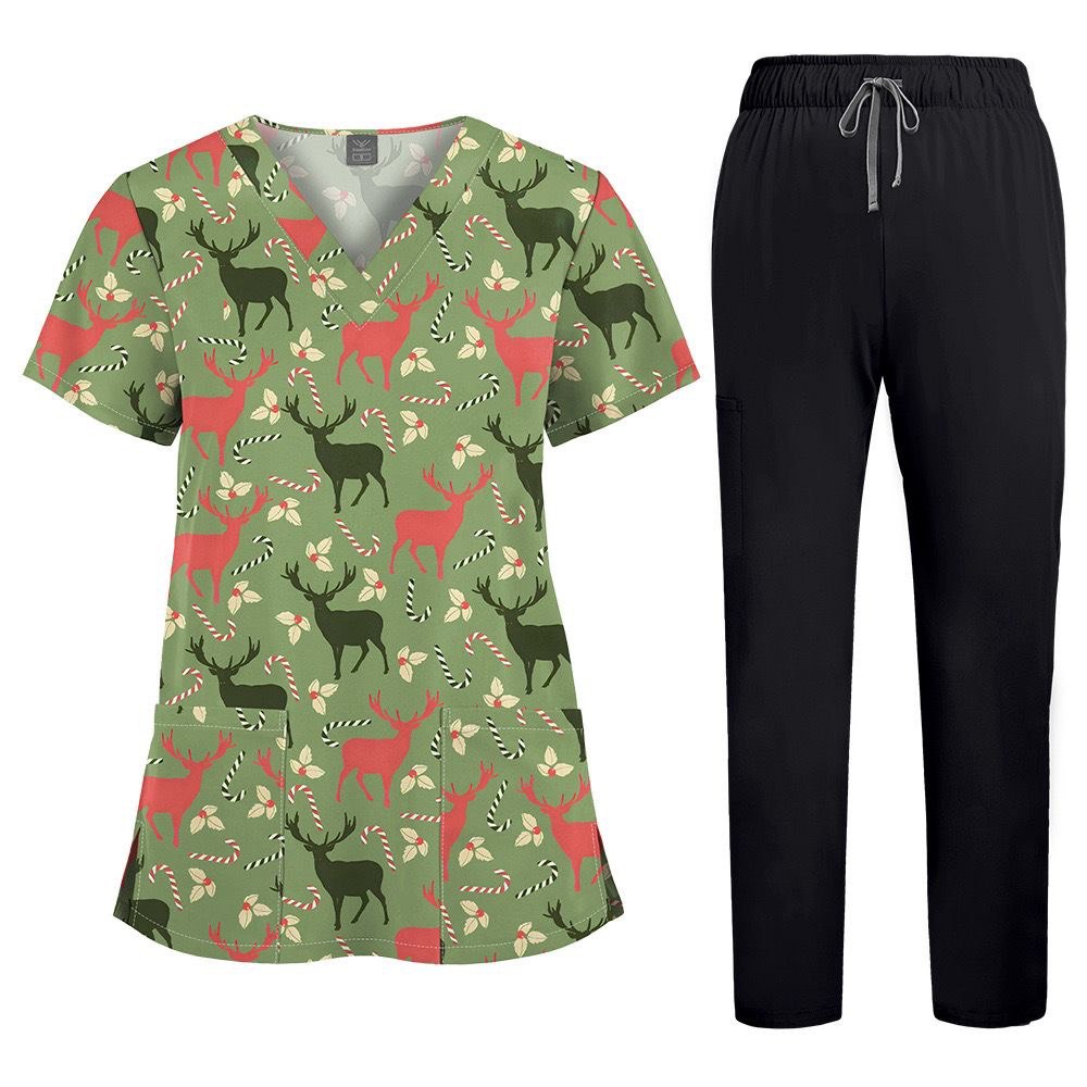floral scrubs